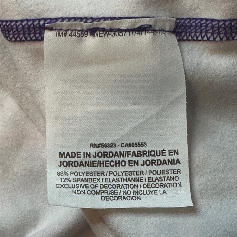 Nike Pro Pullover Womens L Purple Dri-FIT 1/4 Zip Geometric Print 685681-696 - Picture 5 of 13